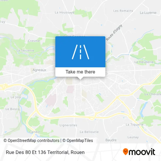 Rue Des 80 Et 136 Territorial map