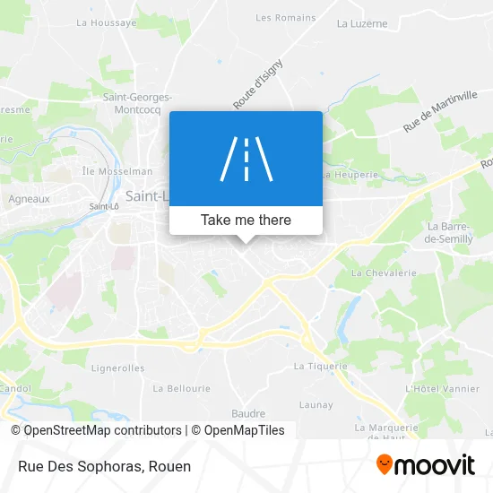 Mapa Rue Des Sophoras