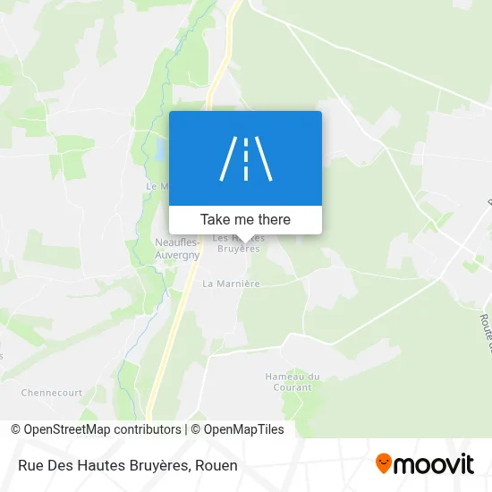 Rue Des Hautes Bruyères map