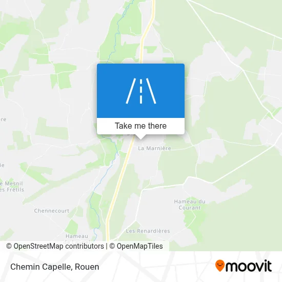 Mapa Chemin Capelle