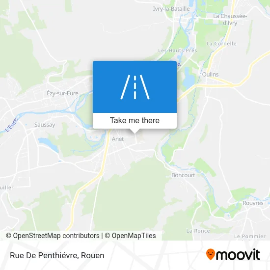 Mapa Rue De Penthiévre