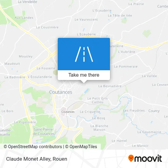 Allée Claude Monet map
