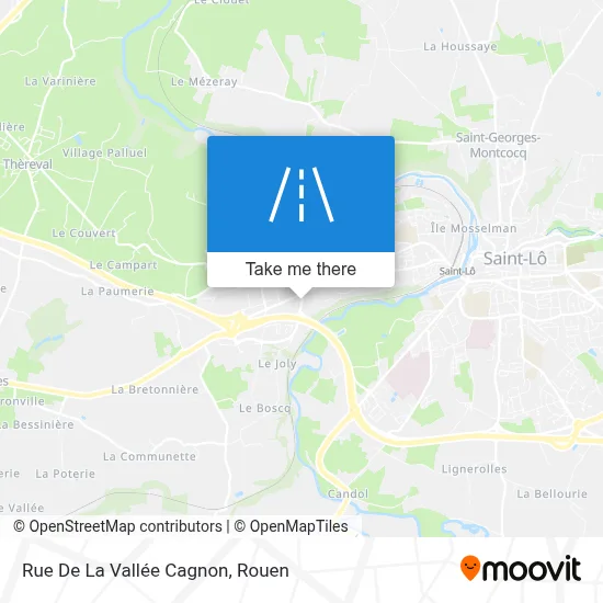 Rue De La Vallée Cagnon map
