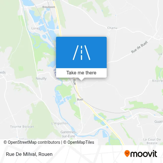 Mapa Rue De Milval
