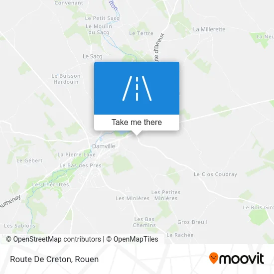 Route De Creton map