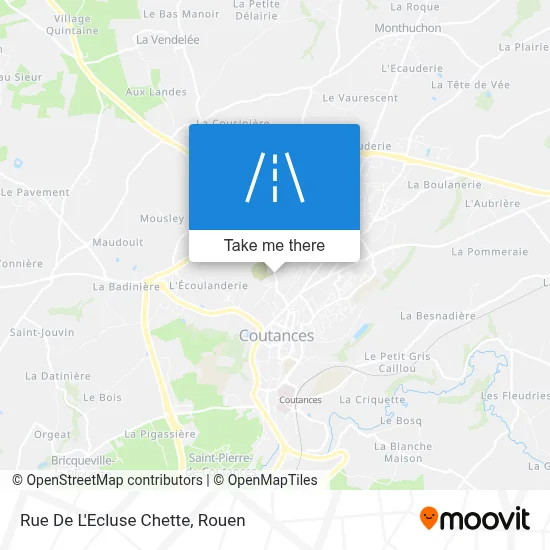 Rue De L'Ecluse Chette map