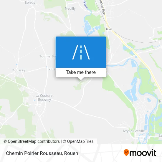 Chemin Poirier Rousseau map