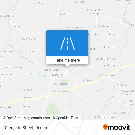 Mapa Rue De La Clergerie