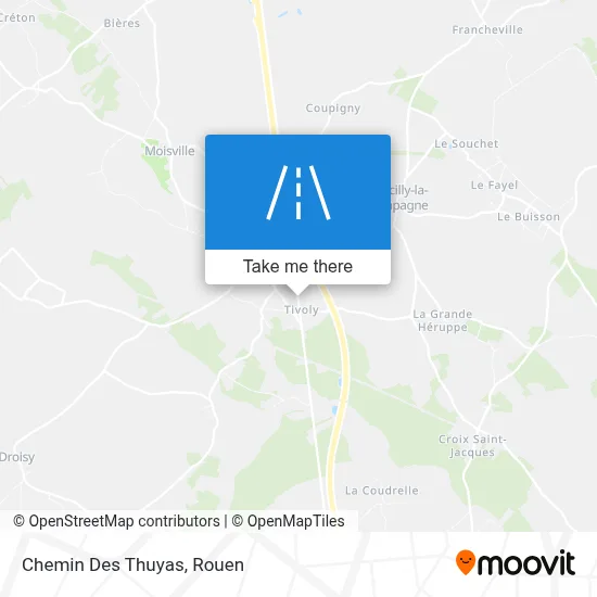 Chemin Des Thuyas map