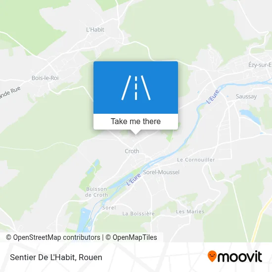 Mapa Sentier De L'Habit