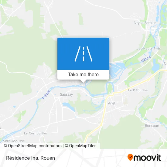 Résidence Ina map