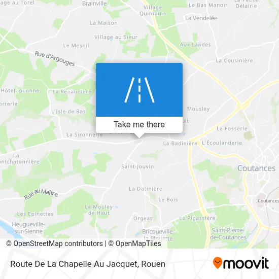 Route De La Chapelle Au Jacquet map