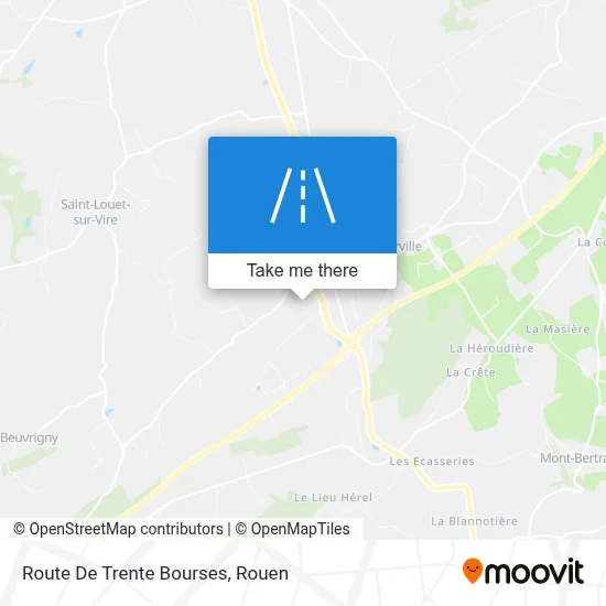 Route De Trente Bourses map