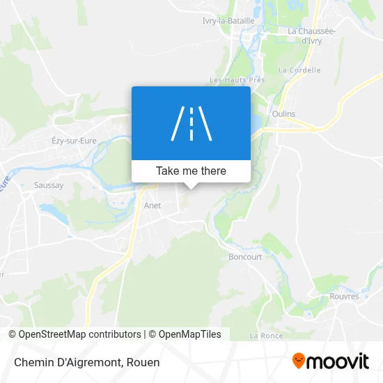 Chemin D'Aigremont map
