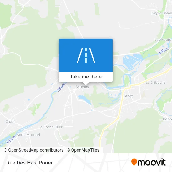 Rue Des Has map