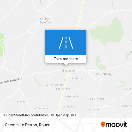 Chemin Le Perron map