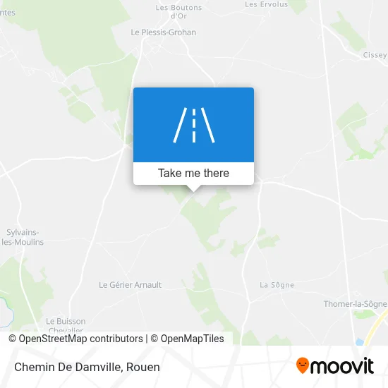 Chemin De Damville map