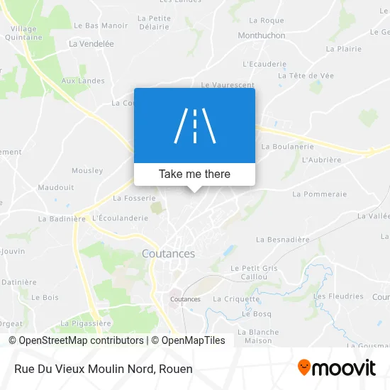 Rue Du Vieux Moulin Nord map