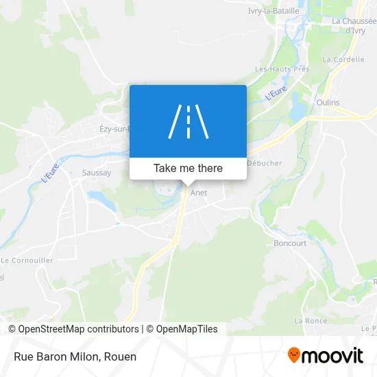 Rue Baron Milon map
