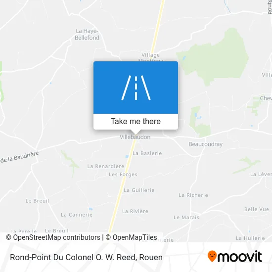 Mapa Rond-Point Du Colonel O. W. Reed