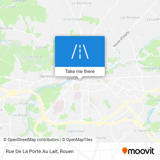 Rue De La Porte Au Lait map