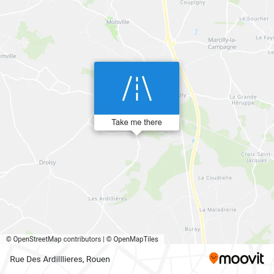 Mapa Rue Des Ardilllieres