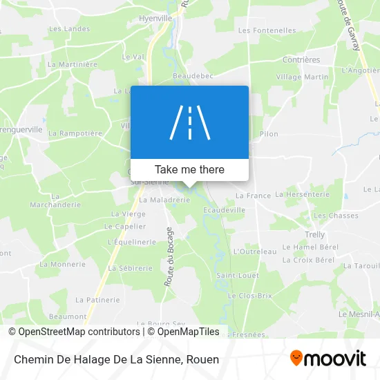 Chemin De Halage De La Sienne map