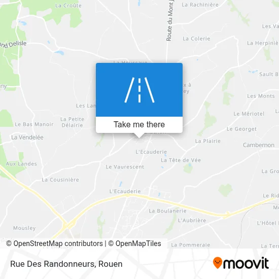 Mapa Rue Des Randonneurs