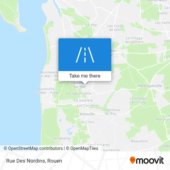Rue Des Nordins map