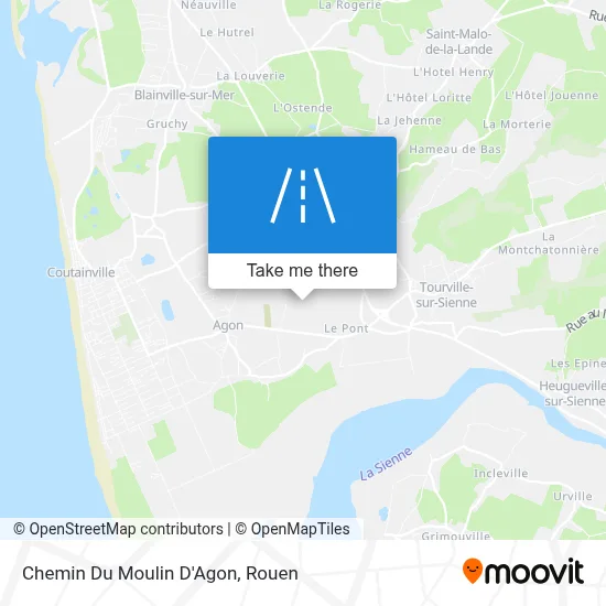 Chemin Du Moulin D'Agon map
