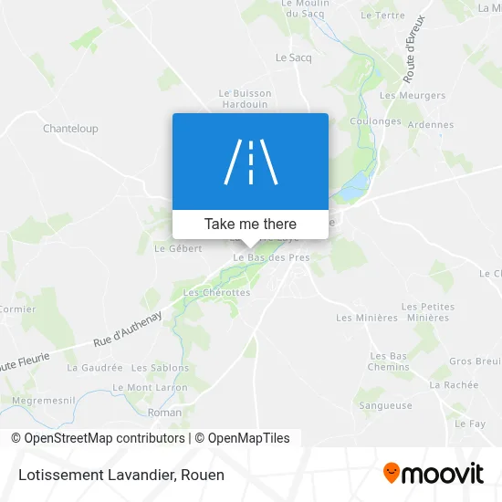 Lotissement Lavandier map