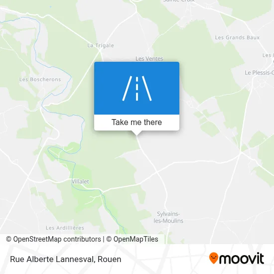 Rue Alberte Lannesval map