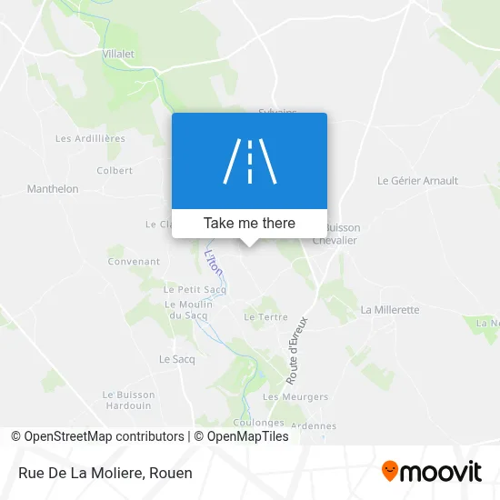 Mapa Rue De La Moliere