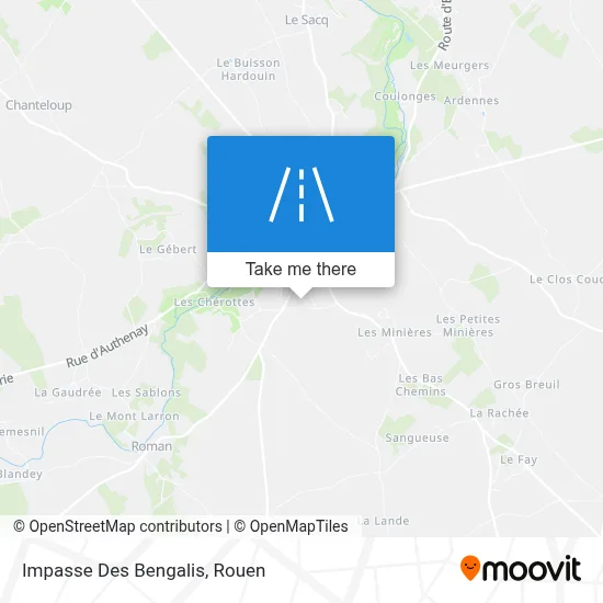 Impasse Des Bengalis map