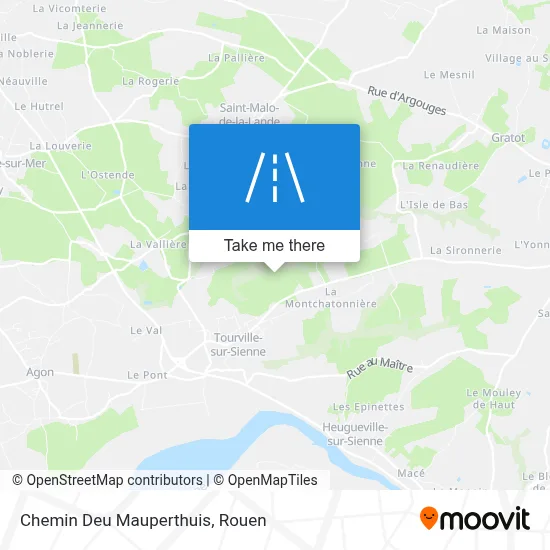 Chemin Deu Mauperthuis map