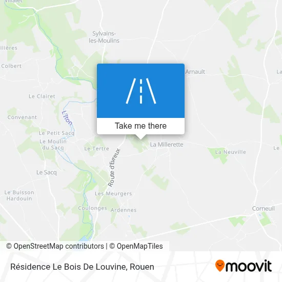Résidence Le Bois De Louvine map