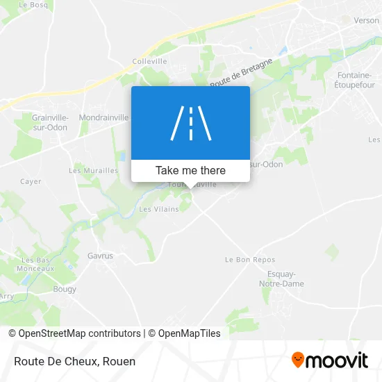 Mapa Route De Cheux