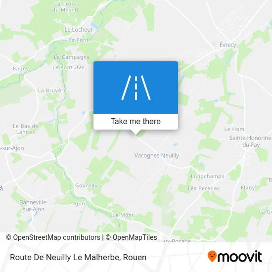 Route De Neuilly Le Malherbe map