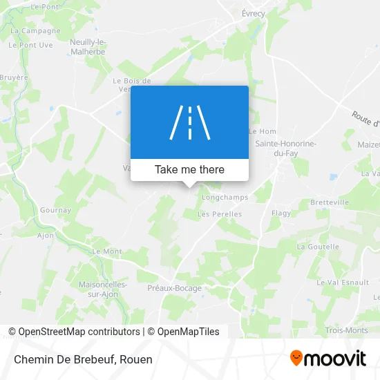 Chemin De Brebeuf map