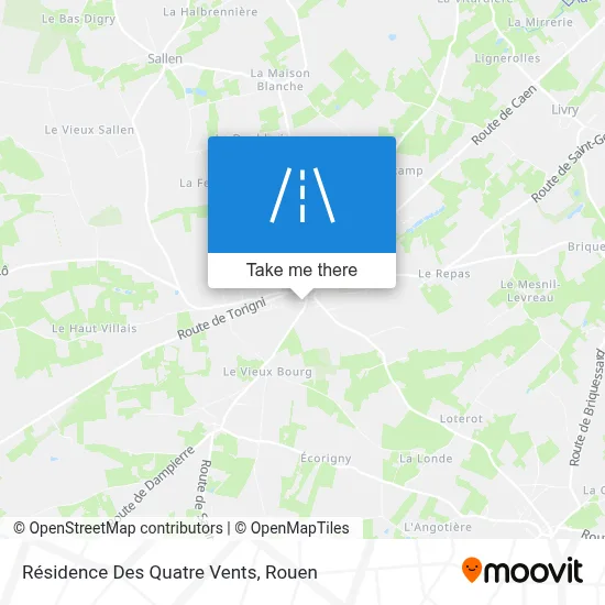 Résidence Des Quatre Vents map