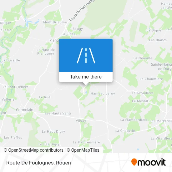 Route De Foulognes map