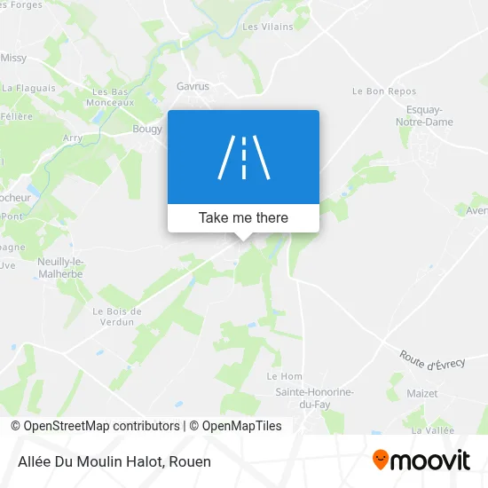 Allée Du Moulin Halot map