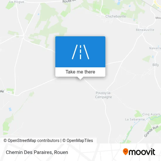 Chemin Des Paraires map