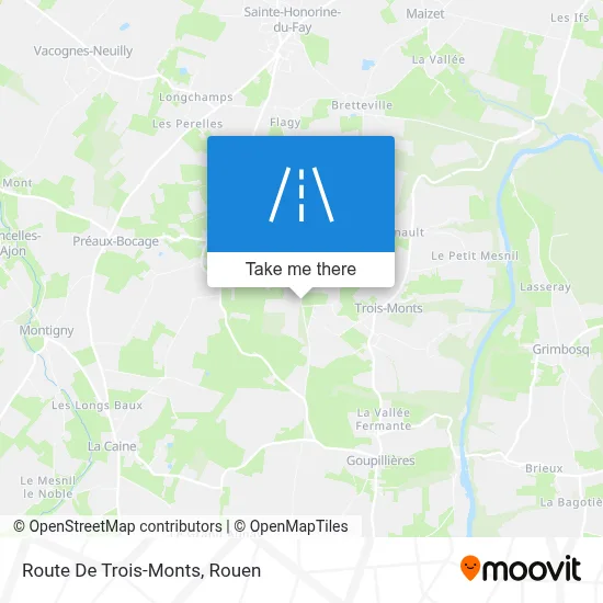 Route De Trois-Monts map