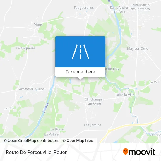 Route De Percouville map