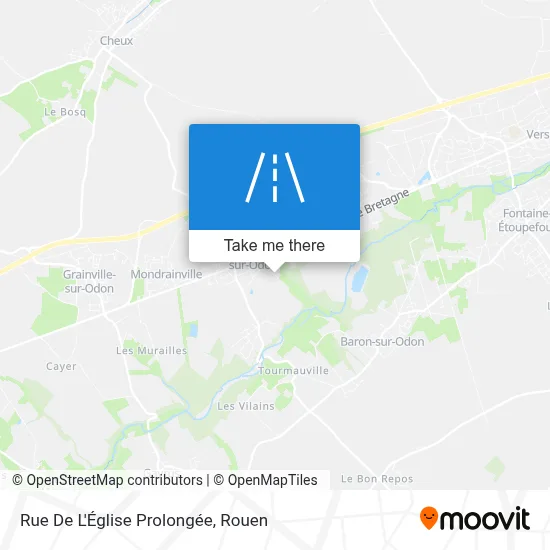 Mapa Rue De L'Église Prolongée