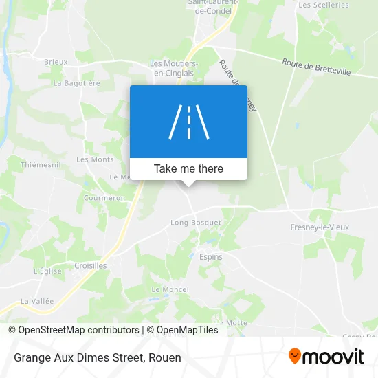 Rue De La Grange Aux Dimes map
