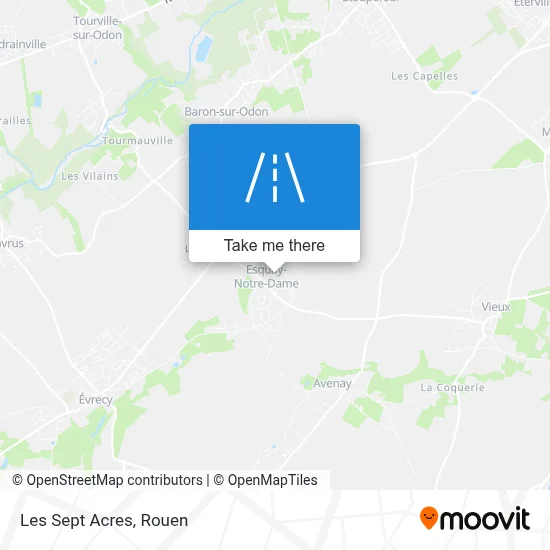 Les Sept Acres map
