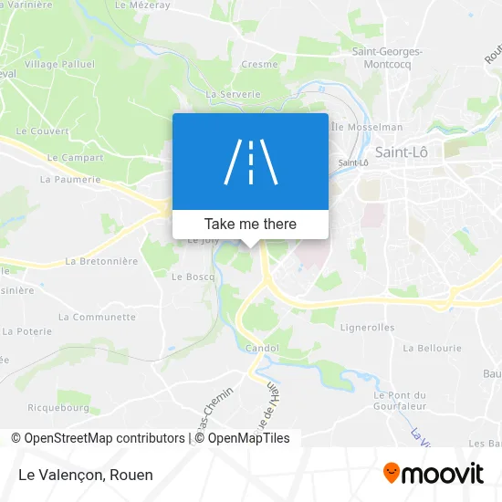 Le Valençon map