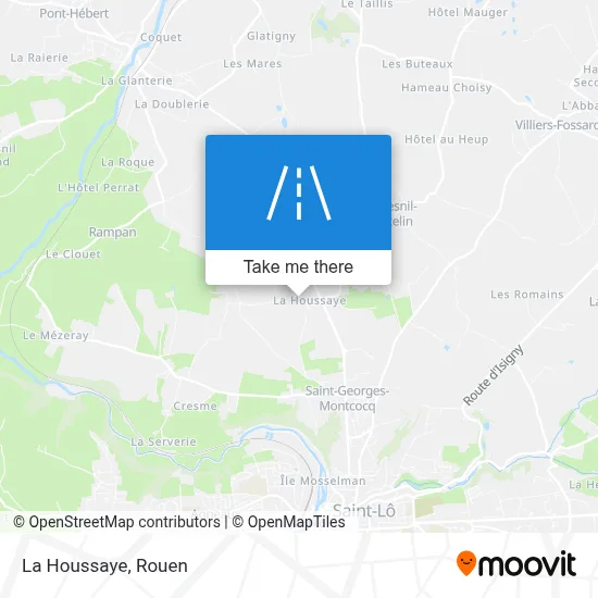 La Houssaye map